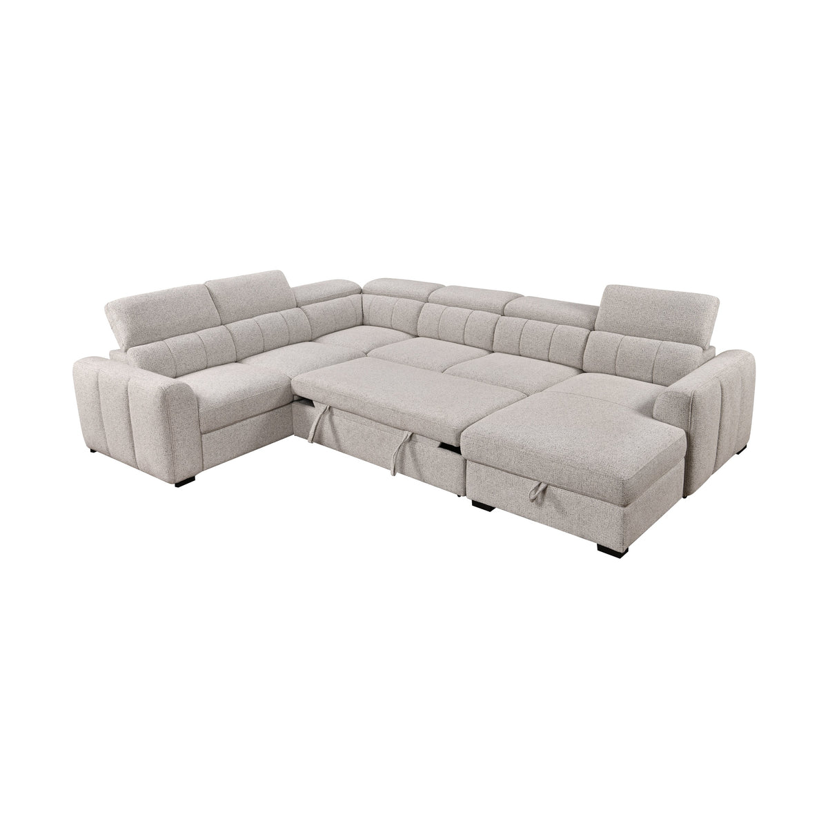 Breccan Modular Sleeper Sectional with Storage Chaise