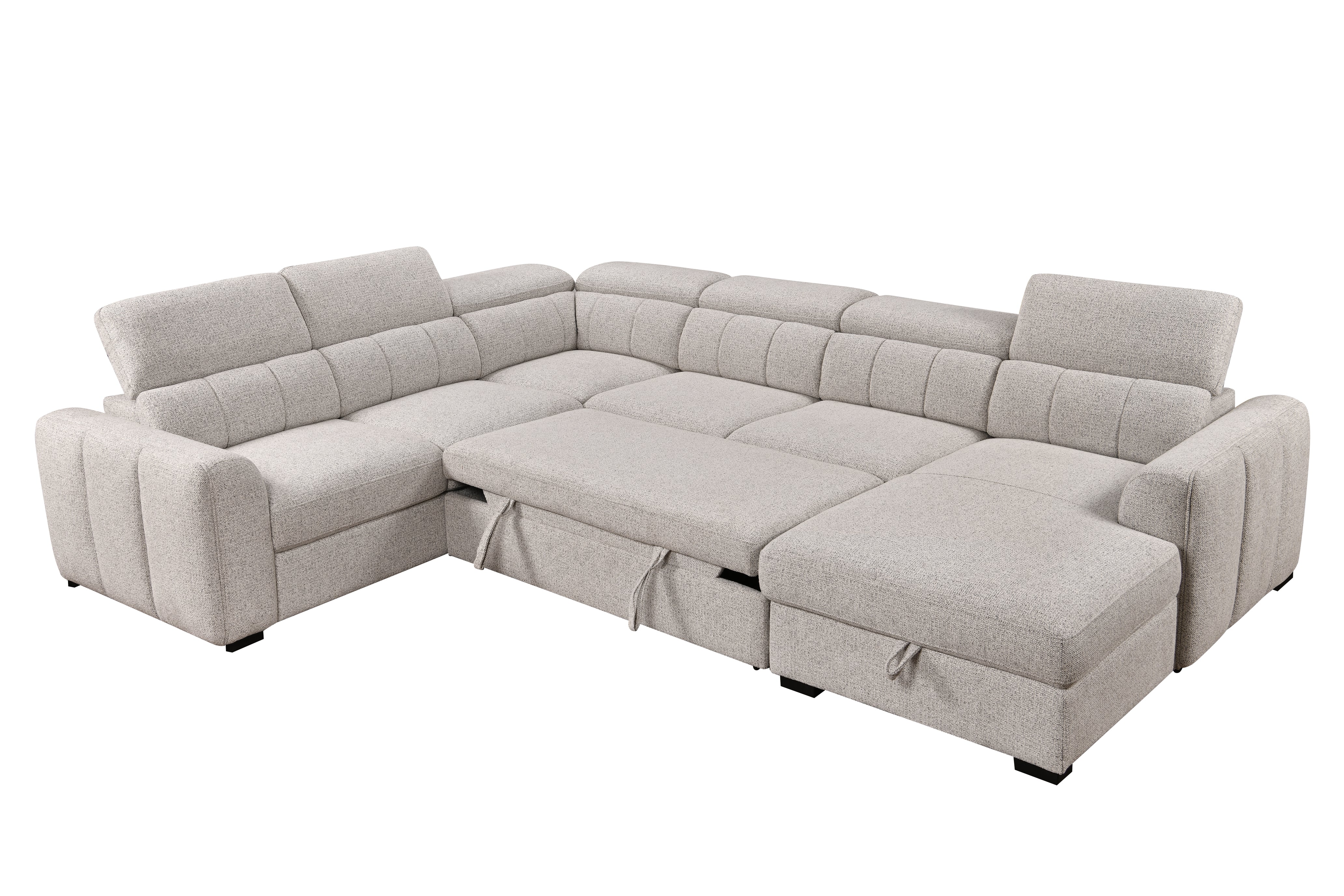 Breccan Modular Sleeper Sectional with Storage Chaise
