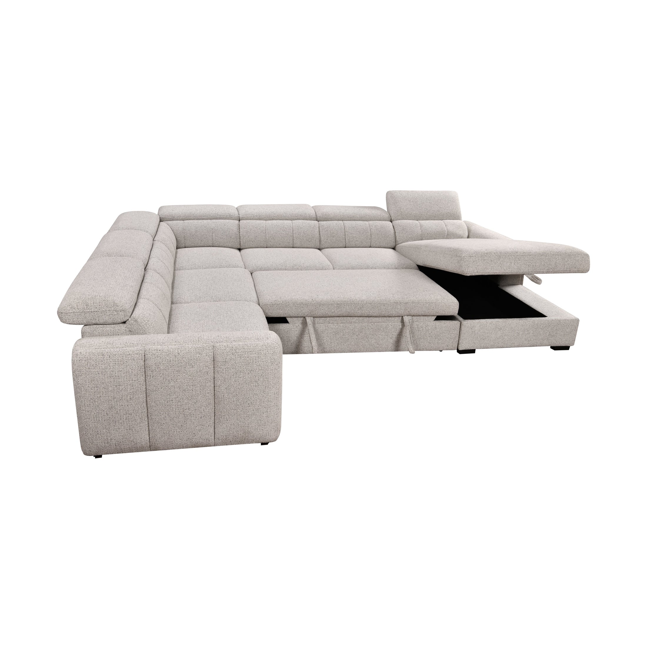 Breccan Modular Sleeper Sectional with Storage Chaise