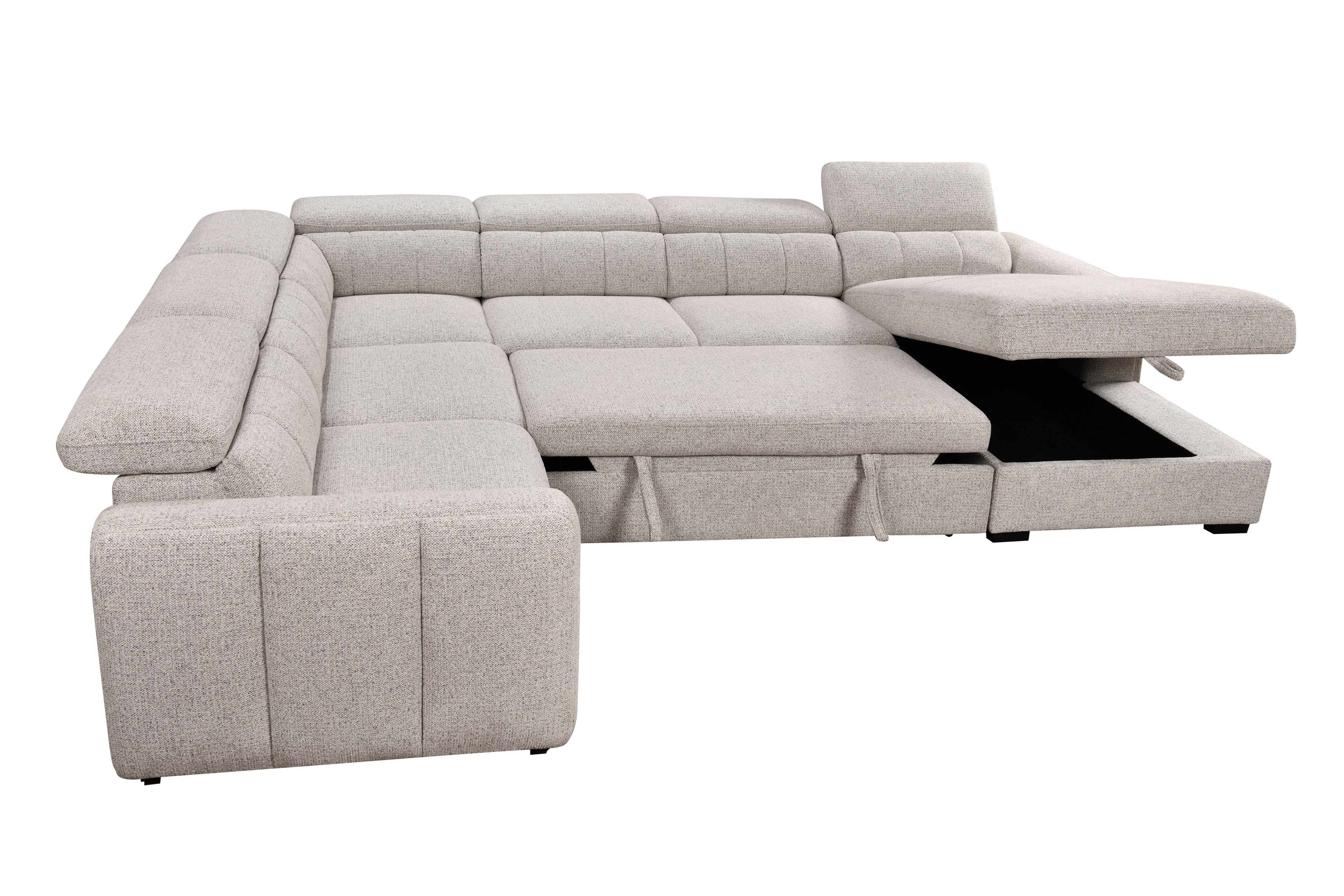 Breccan Modular Sleeper Sectional with Storage Chaise