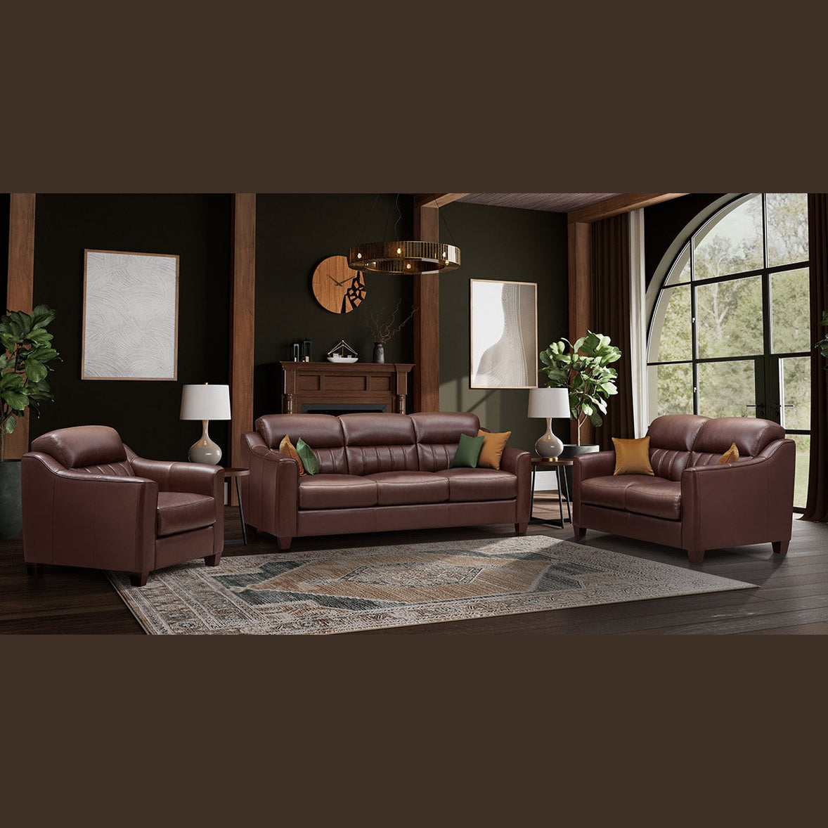 Nolan Genuine Leather Sofa