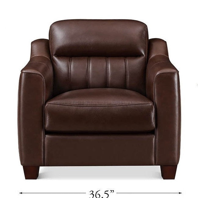 Nolan Genuine Leather Accent Chair