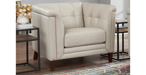 Arvo Genuine Leather Accent Chair