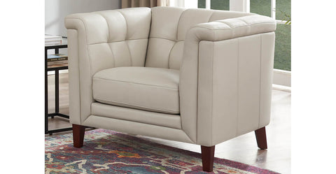 Arvo Genuine Leather Accent Chair