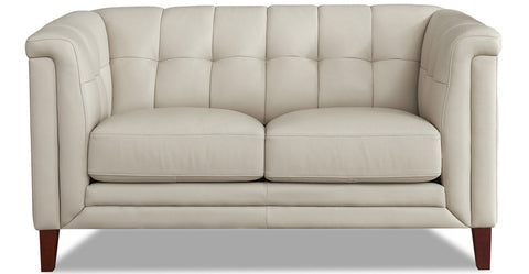 Arvon Genuine Leather Loveseat