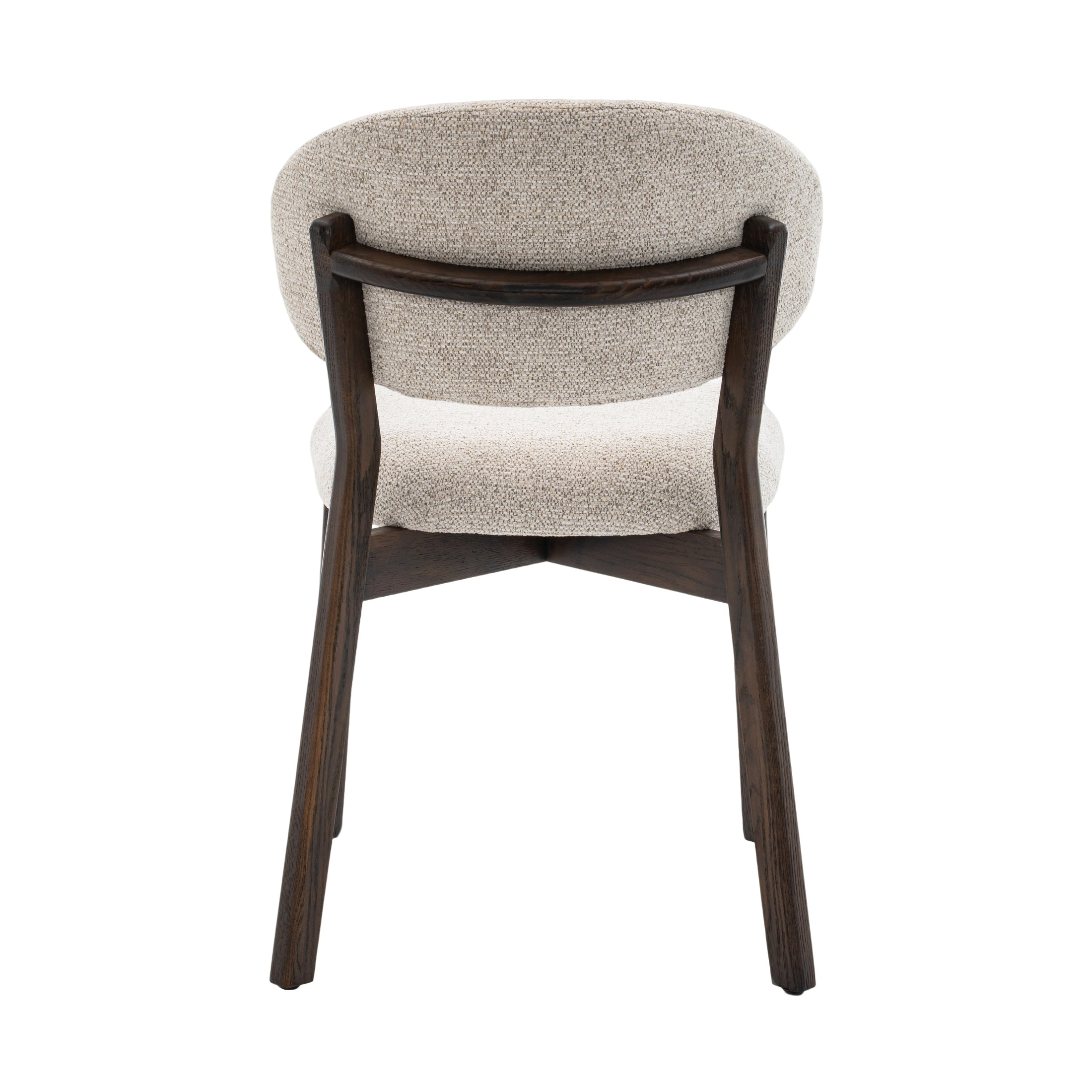 Milena Dining Chair – Upholstered Seat with Oak Wood Frame