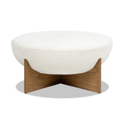 Elara Round Ottoman - Boucle