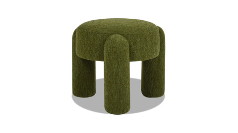 Olea Boucle Ottoman - Moss Green