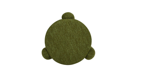 Olea Boucle Ottoman - Moss Green