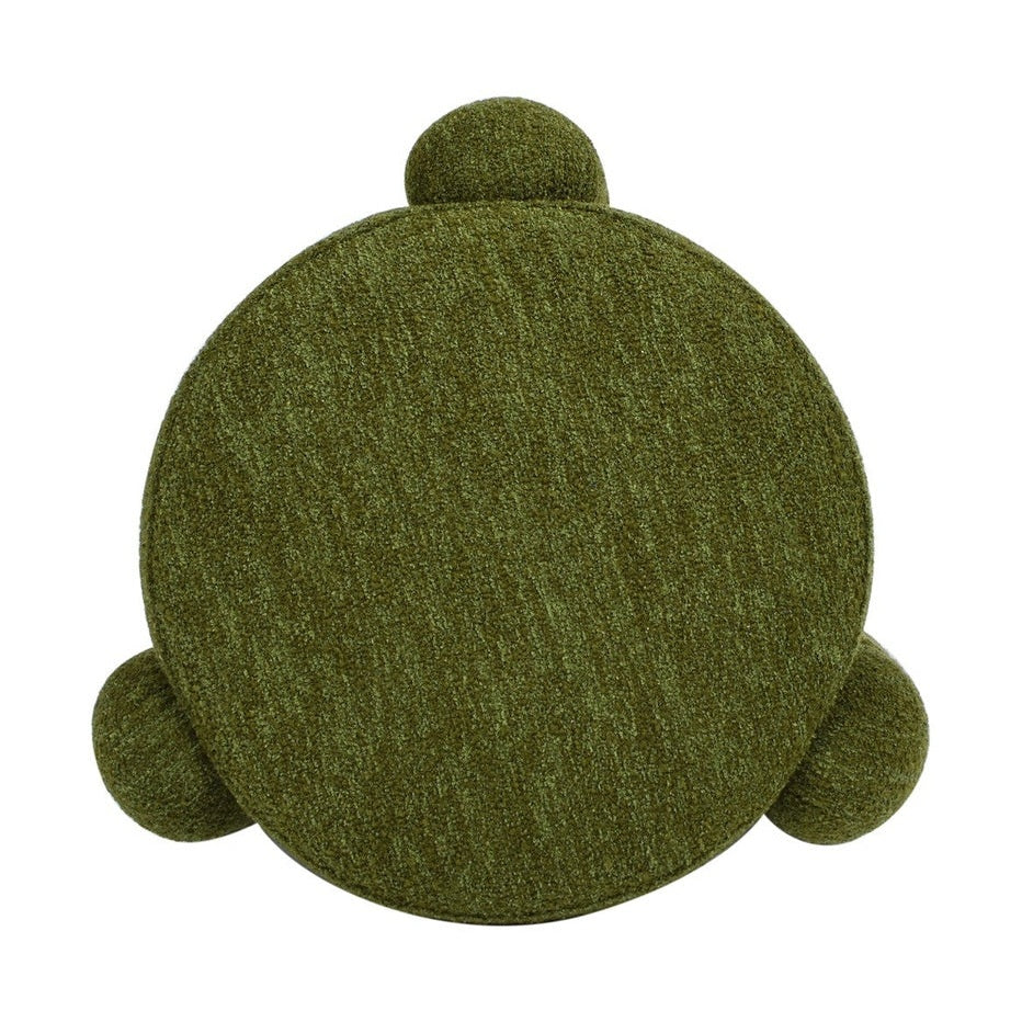 Olea Boucle Ottoman - Moss Green