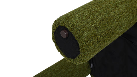 Olea Boucle Ottoman - Moss Green