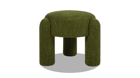 Olea Boucle Ottoman - Moss Green