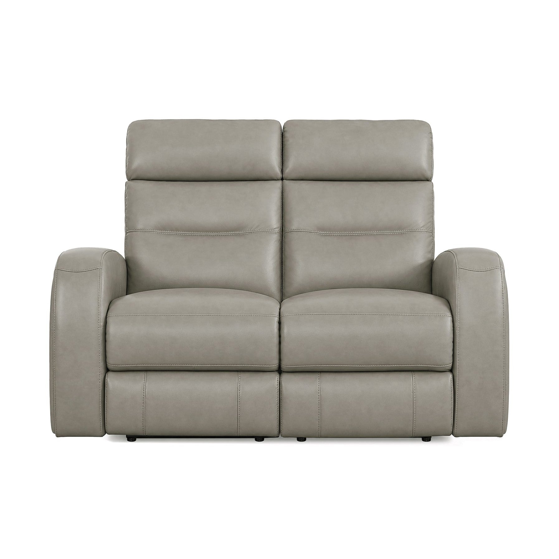 Davion Zero Gravity Power Reclining Leather Console Loveseat with Power Headrests & Lumbar Support
