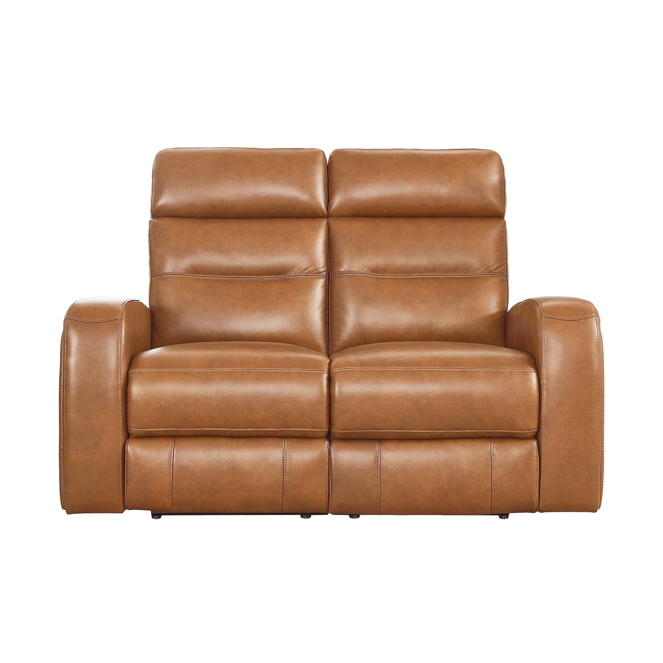 Davion Zero Gravity Power Reclining Leather Console Loveseat with Power Headrests & Lumbar Support