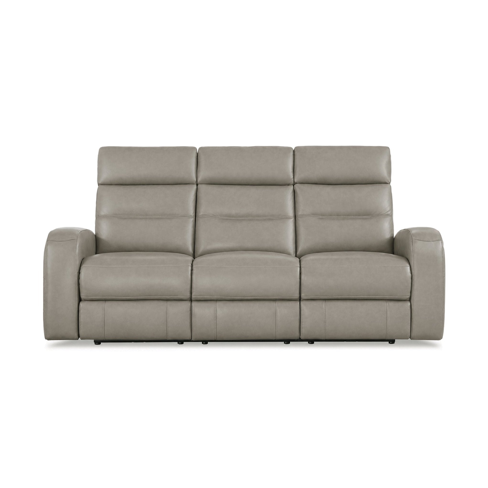 Davion Zero Gravity Power Reclining Leather Sofa with Power Headrests & Lumbar Support
