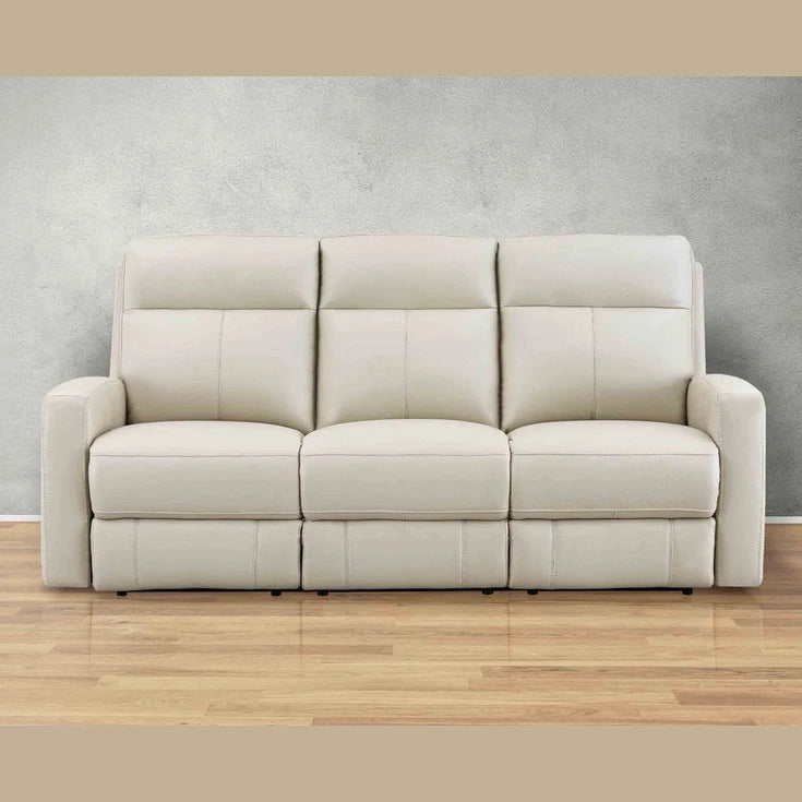 Minooka Zero Gravity Power Reclining Leather Sofa with Power Headrests