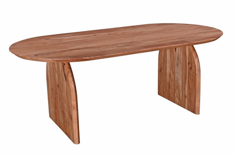 FLOOR MODEL Ingrid Oval Solid Acacia Wood Dining Table