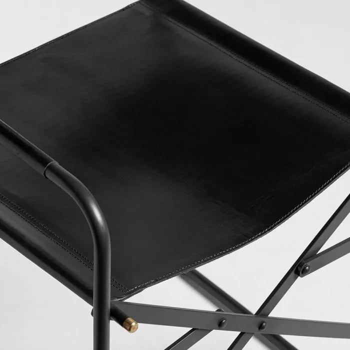 Betty Genuine Leather Chair in black color