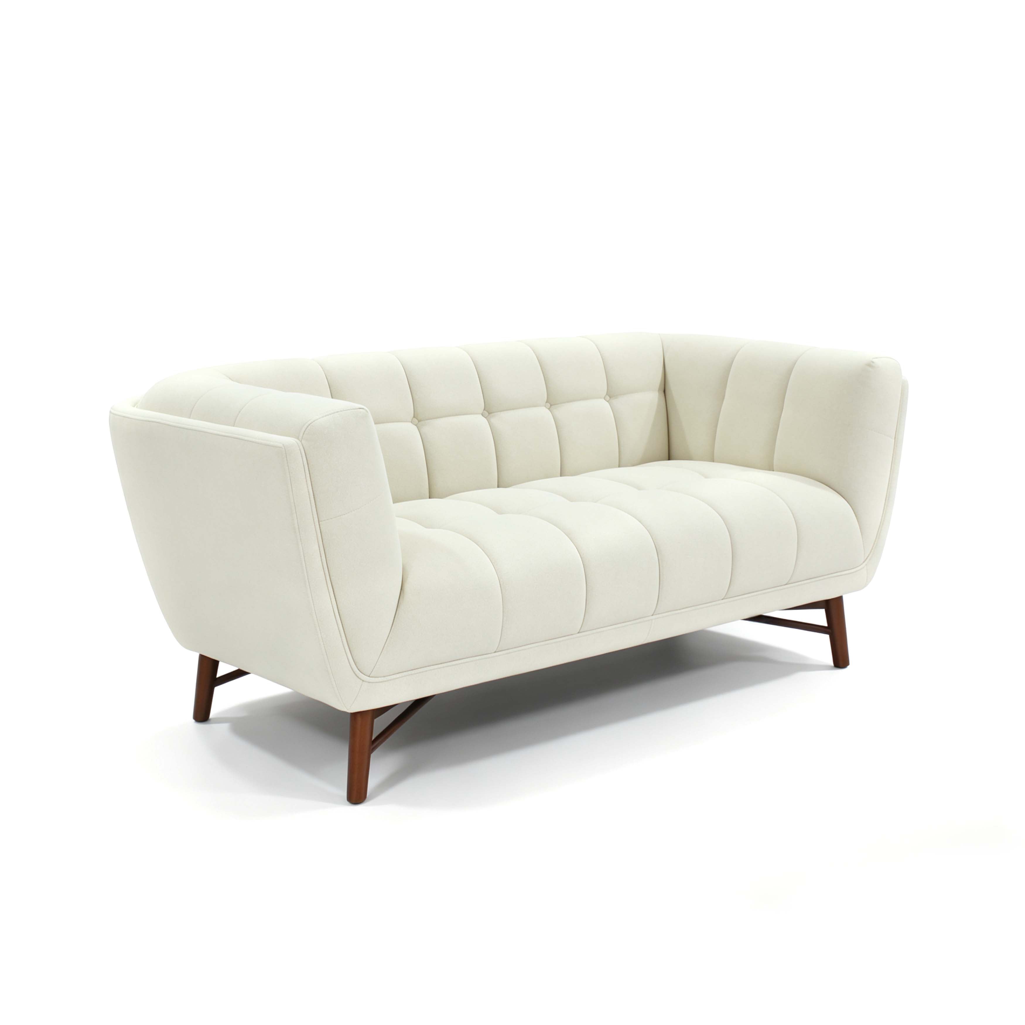Kitsilano 2-Seater Premium Velvet Loveseat – Beige