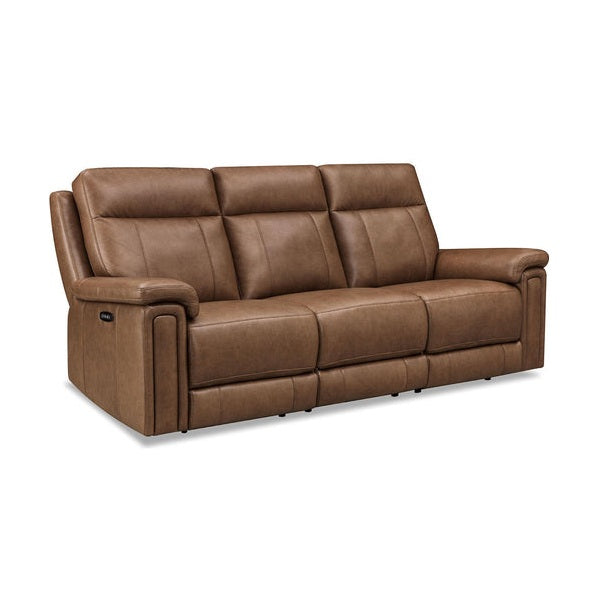 Jaden Zero Gravity Power Reclining Leather Sofa with Power Headrests & Lumbar Support