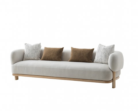 Eliska 4-Seater Sofa with 4 Toss Pillows