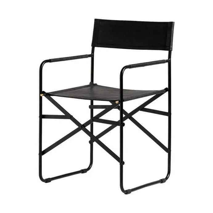 Betty Genuine Leather Chair in black color