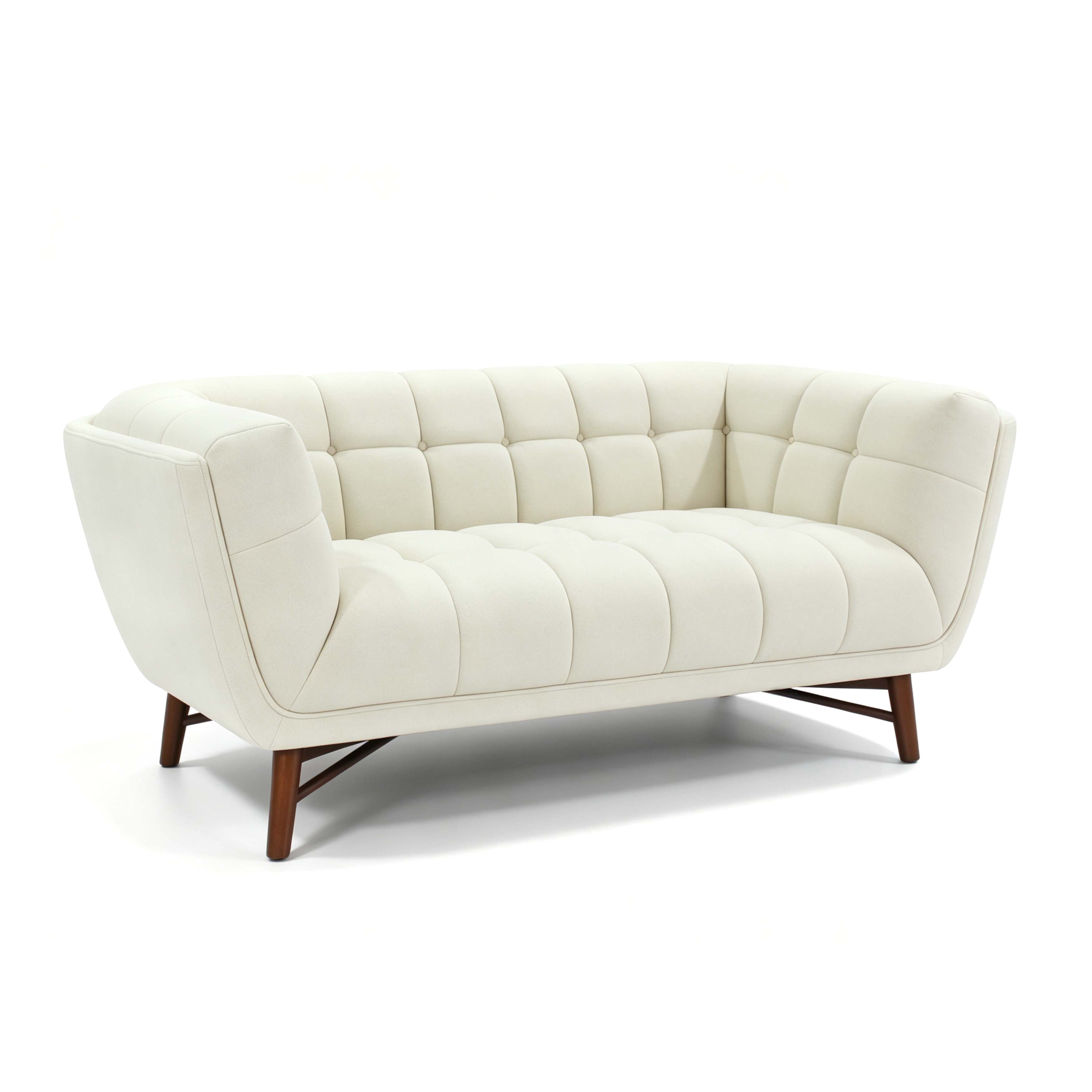 Kitsilano 2-Seater Premium Velvet Loveseat – Beige