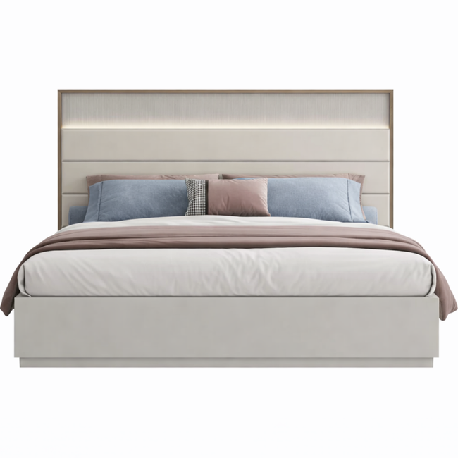 Irina Two Tone Hydraulic Storage Bed