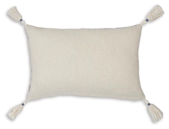 Winbury Medallion Decorative Pillow – Blue, Tan & White | Set of 4