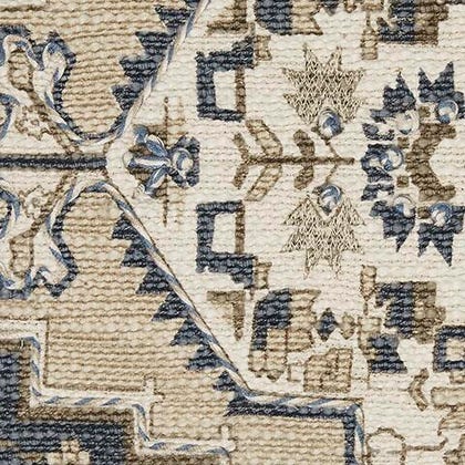 Winbury Medallion Decorative Pillow – Blue, Tan & White | Set of 4