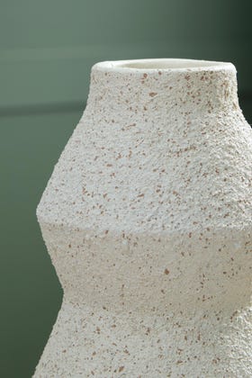 Dawthorne Terracotta Decorative Vase – Cream Speckle
