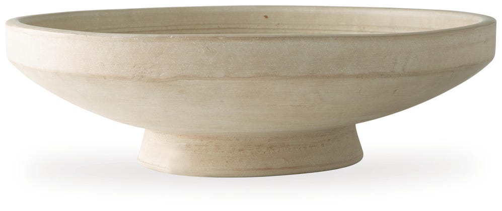 Justy Decorative Terracotta Bowl – Antique Beige
