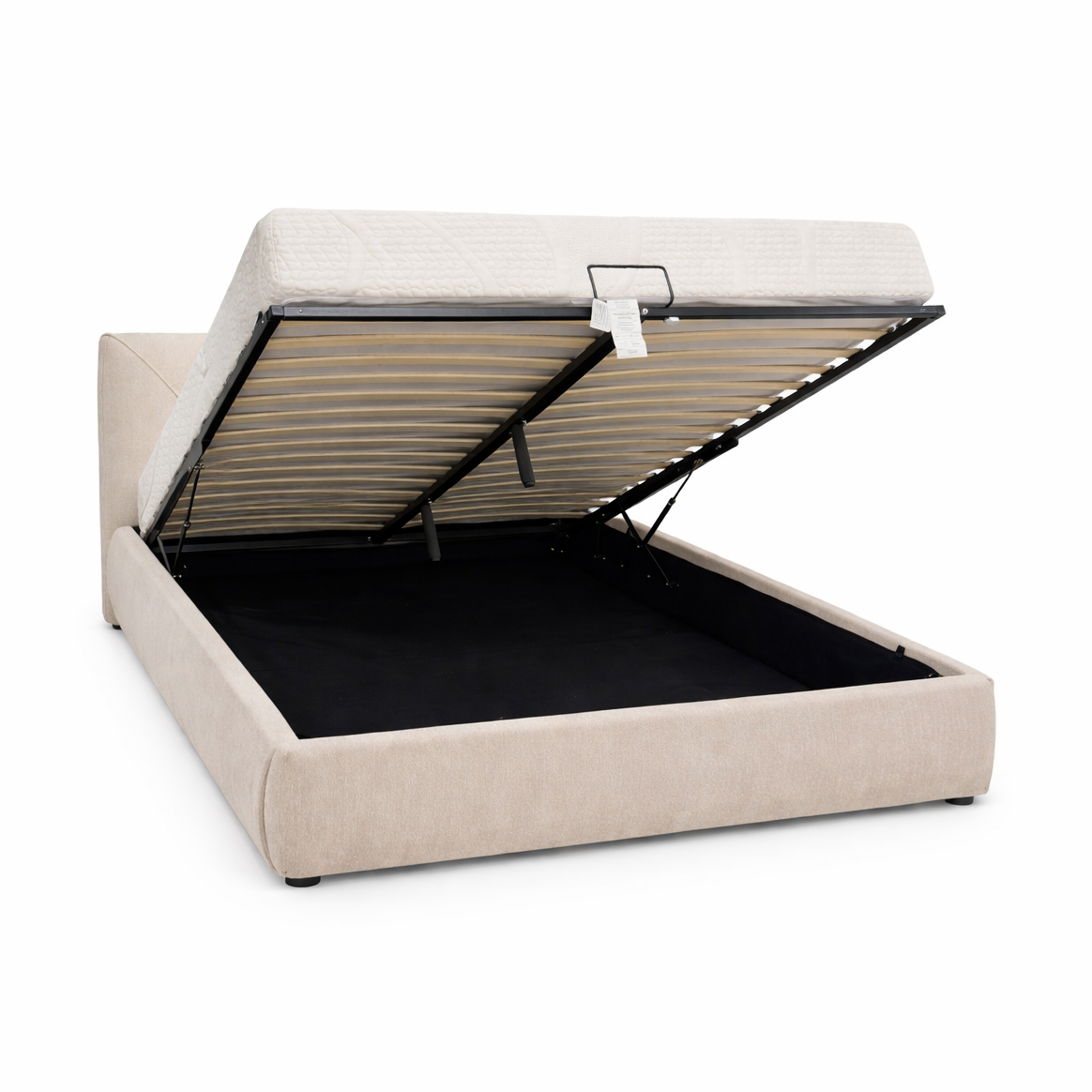 Aleksey Upholstered Hydraulic Lift Up Storage Bed