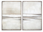 Brockdunn Abstract Canvas Wall Art – Tan & Brown | Set of 2