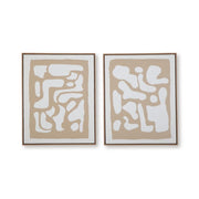 Waldett Abstract Framed Canvas Wall Art – Set of 2