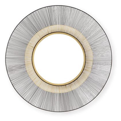 Dallmen Sunburst Accent Wall Mirror – Black & Gold