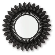 Ryenmour Floral Metal Framed Accent Wall Mirror – Black