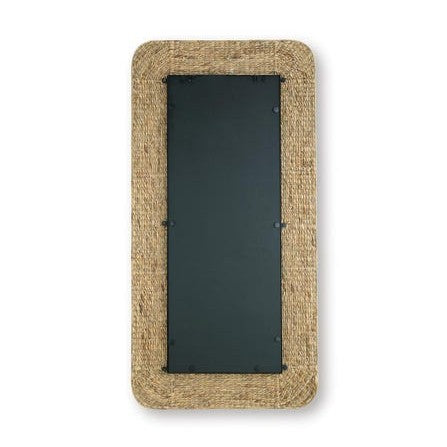 Norigan Natural Seagrass Framed Floor Mirror – Natural