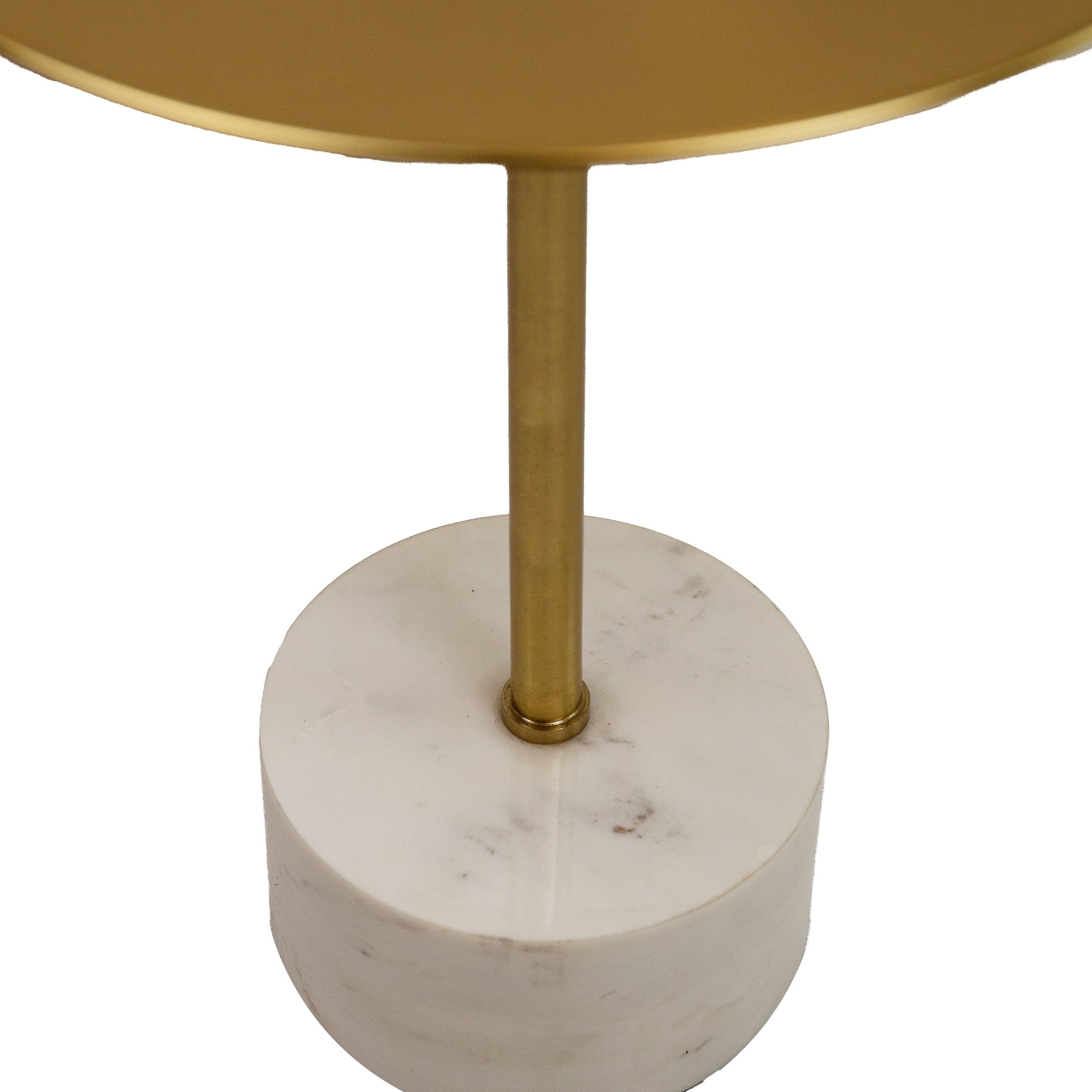 SELAH Side Table With Gold Top / Marble Base