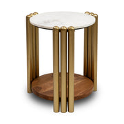 Kambry Side Table with Marble Top