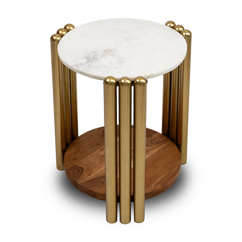 KAMBRY SIDE TABLE WITH MARBLE TOP