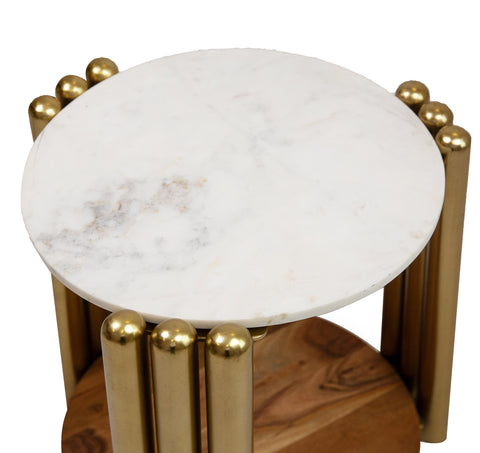 KAMBRY SIDE TABLE WITH MARBLE TOP