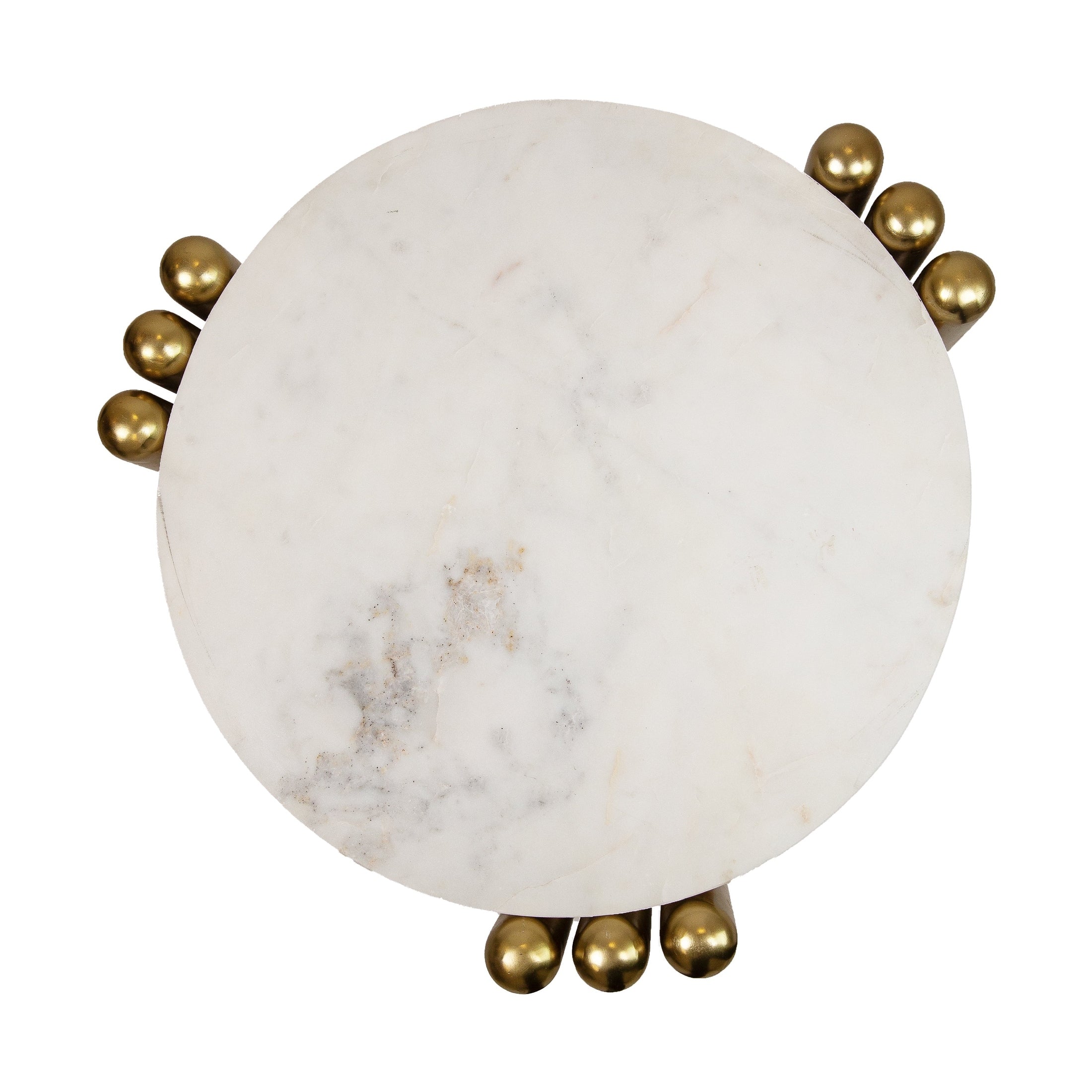 Kambry Side Table with Marble Top