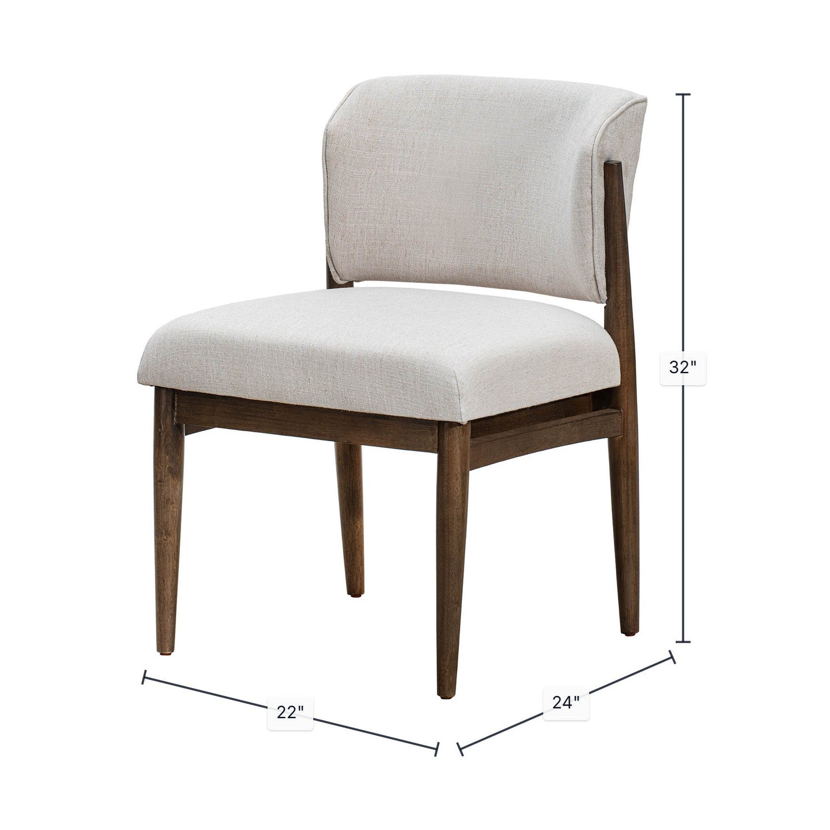 Athens Dining Chair - Linen Taupe