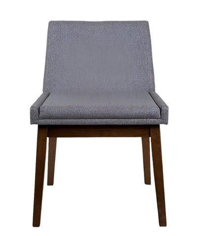 Adel Walnut Mid Century Dining Chair - Charcoal Grey