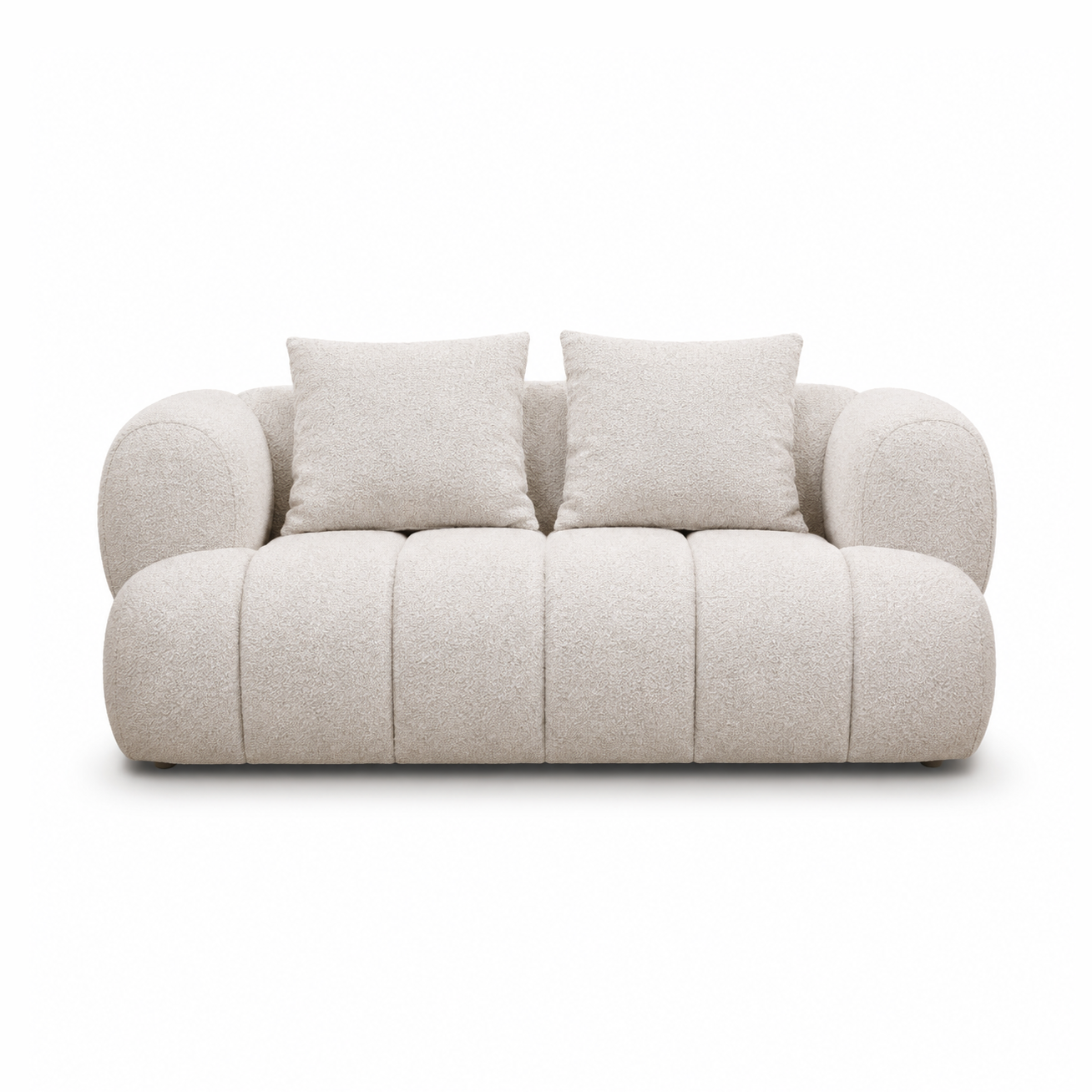 Adonis Loveseat w/2 Pillows - Natural