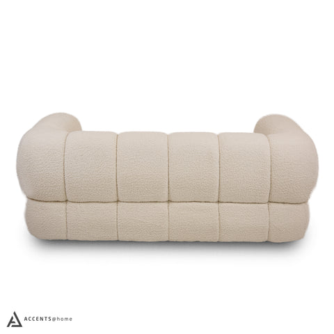 Adonis Loveseat w/2 Pillows - Wooly Almond