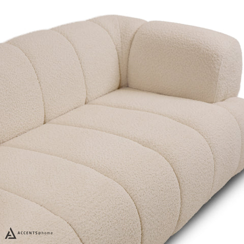 Adonis Sofa w/3 Pillows - Wooly Almond