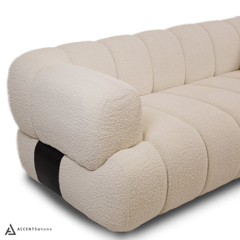 Adonis Sofa w/3 Pillows - Wooly Almond