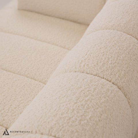 Adonis Sofa w/3 Pillows - Wooly Almond